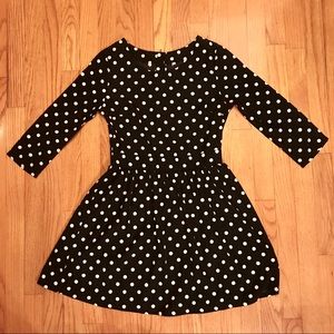 Vintage Black &White Polka Dot Dress